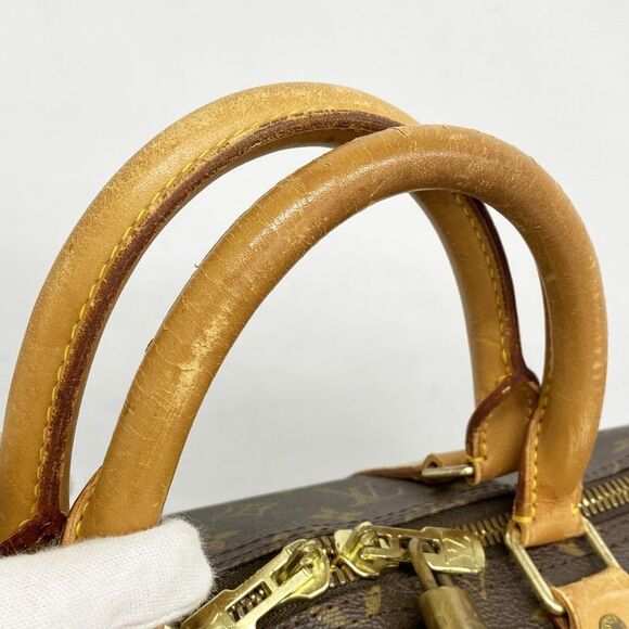 Louis Vuitton Boston Bag Monogram Keepall 50 M41426 Brown Men Women Unisex - Picture 9 of 10